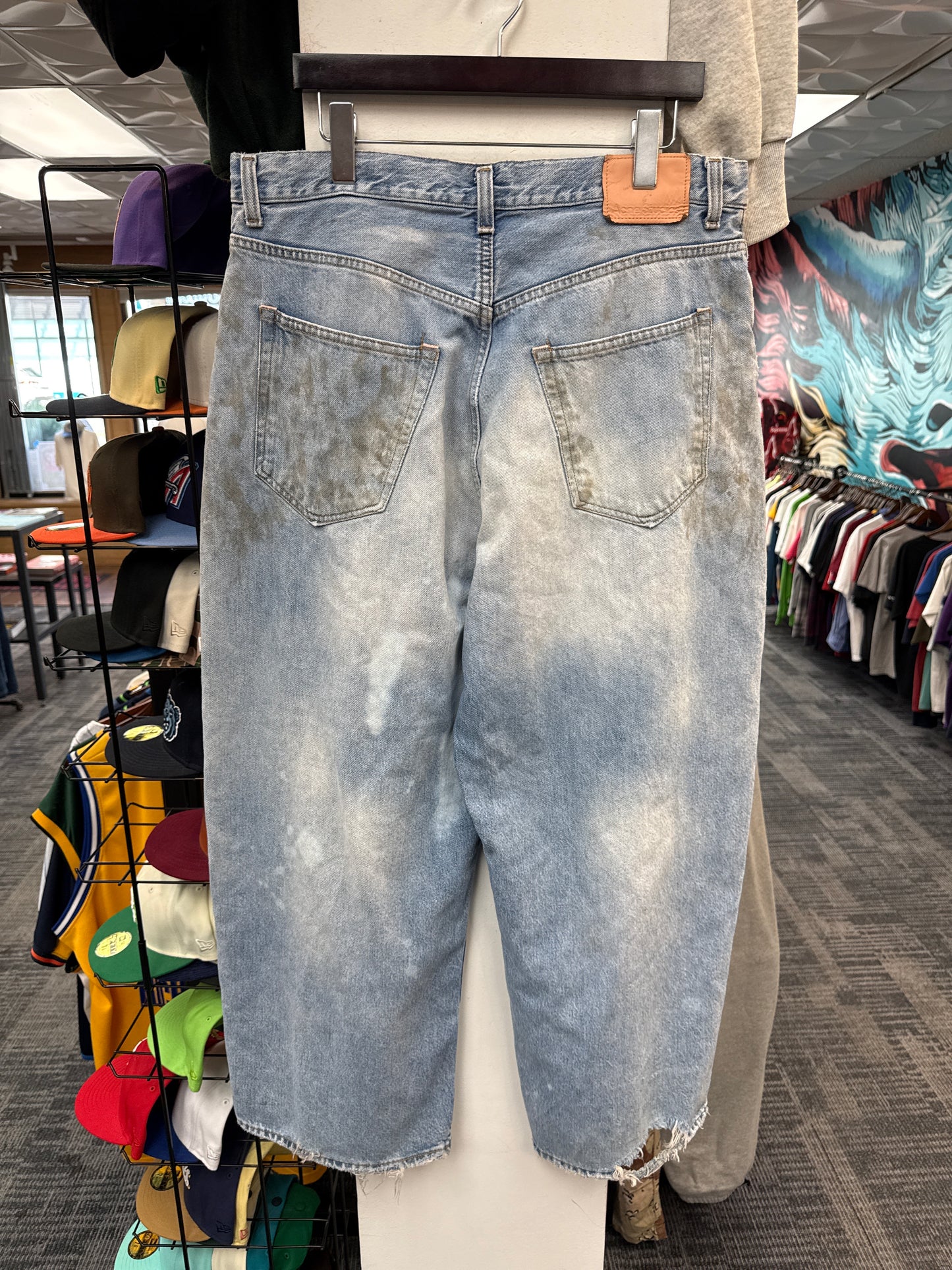 Acne Studios Super Baggy Fit Mud Wash Jeans