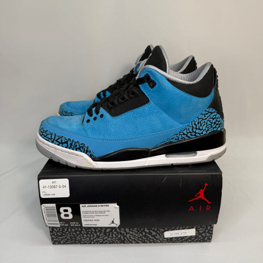 Jordan 3 Powder Blue Preowned