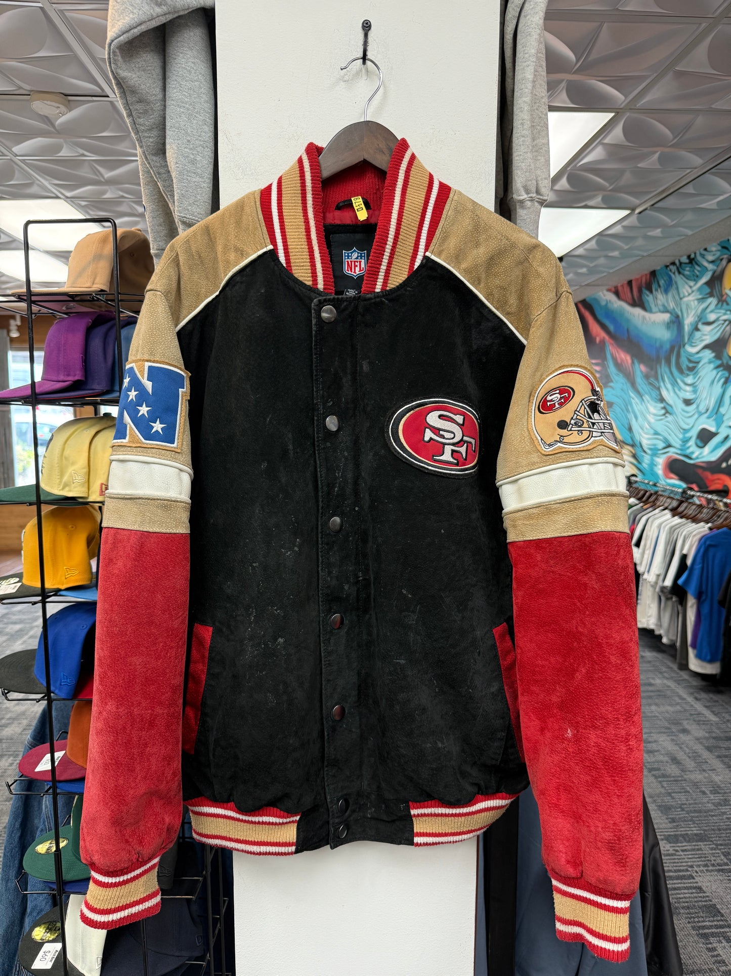 Vintage 49ers Suede Leather Jacket