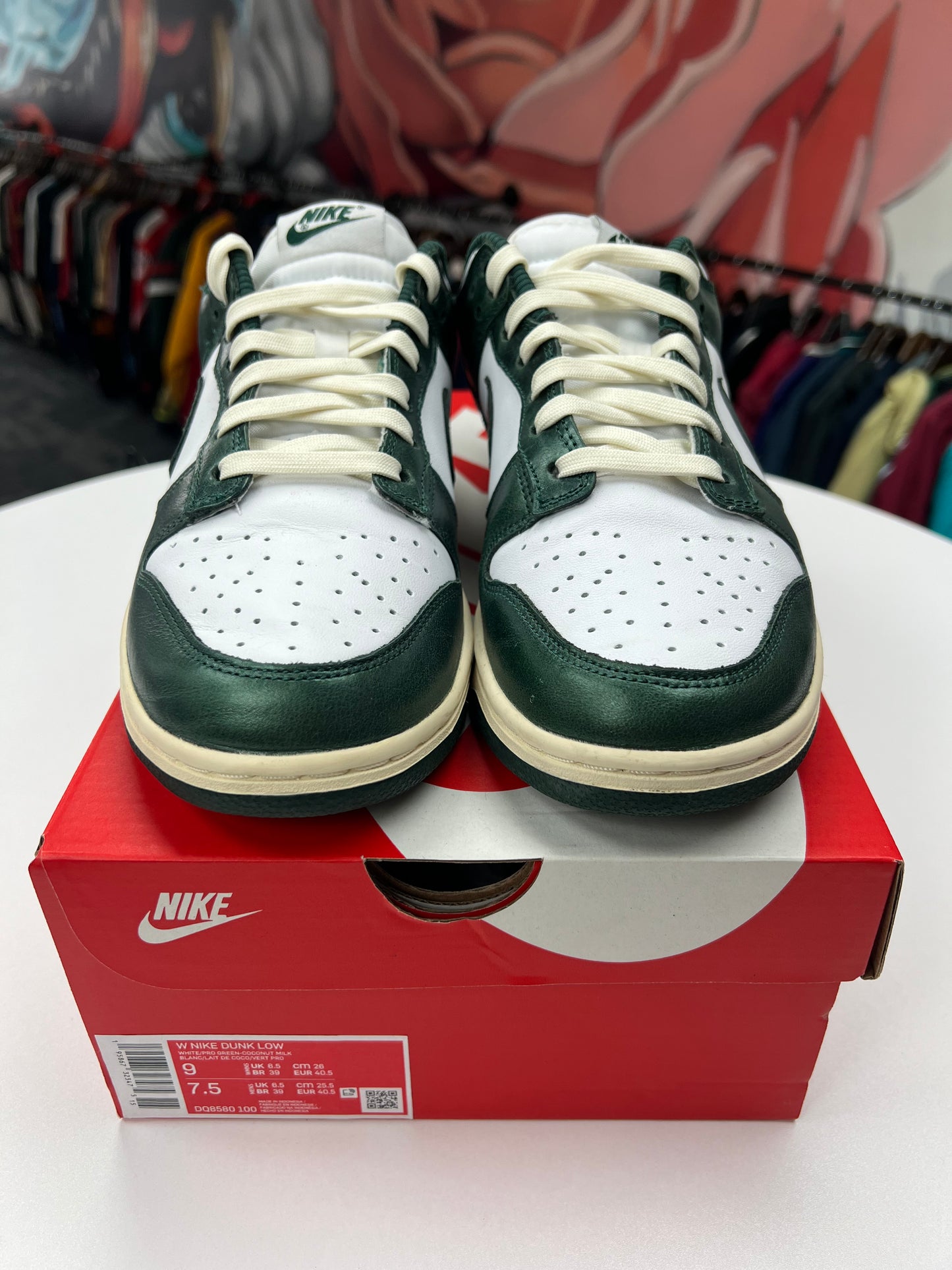 Preowned Nike Dunk Low Vintage Green