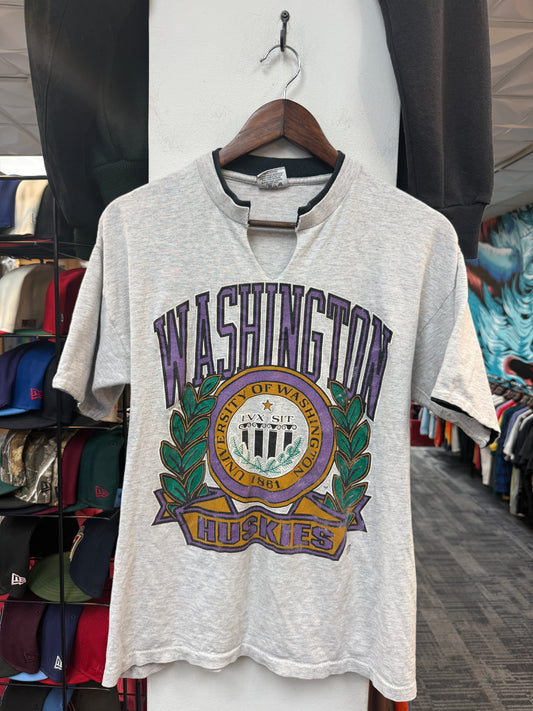 Vintage U of W Huskies Double Layer Tee