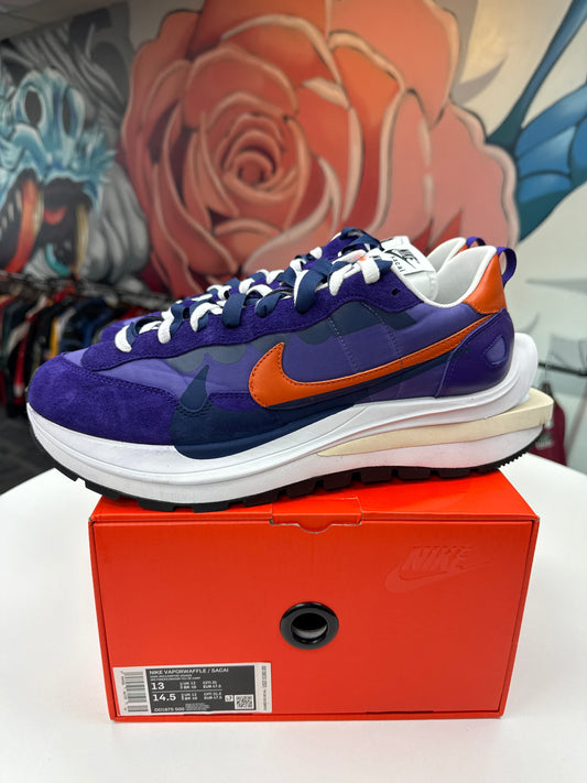 Preowned Nike Sacai Vaporwaffle Dark Iris