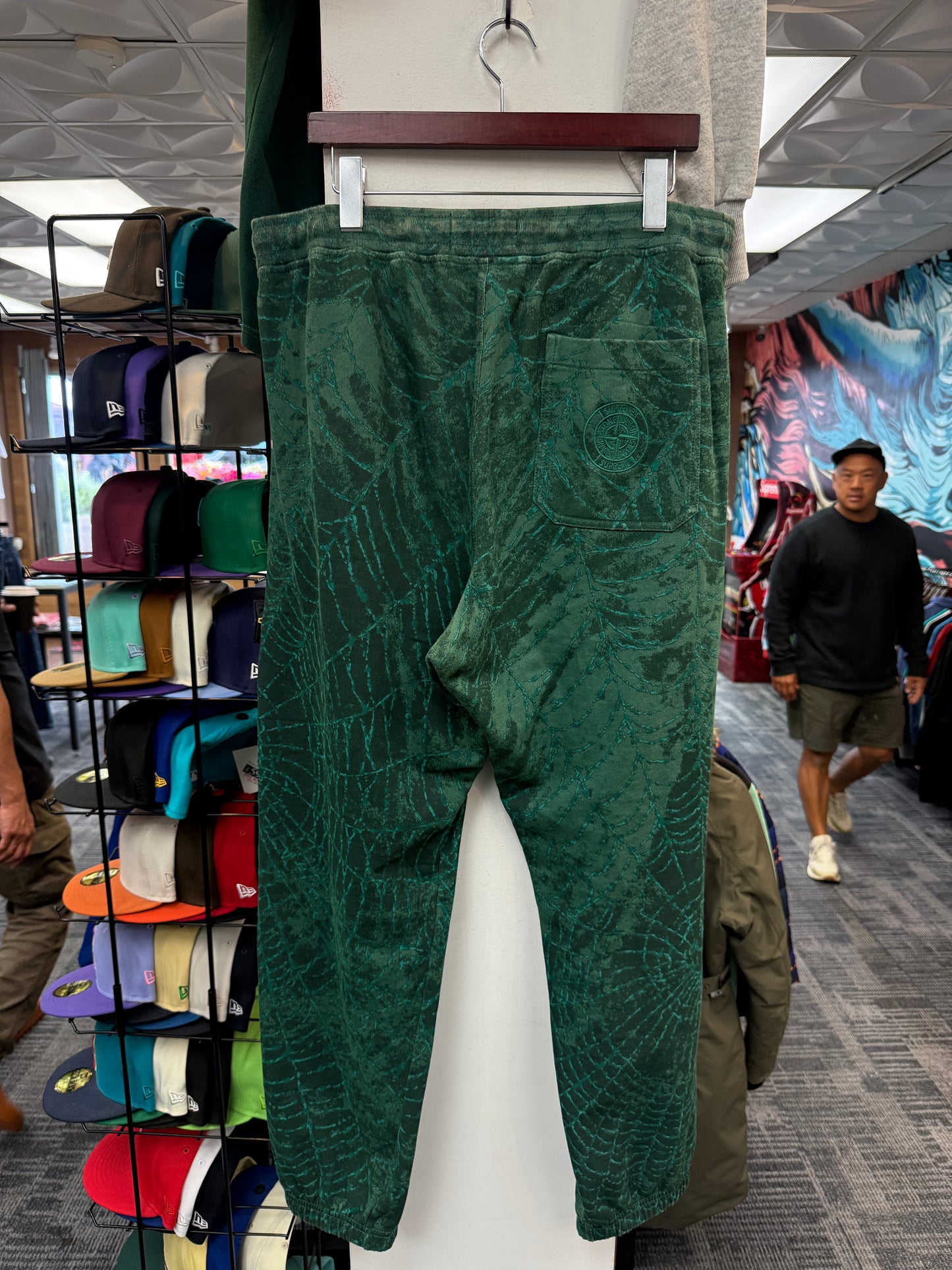 Supreme X Stone Island Green Sweats (FW23)