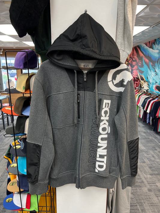 Ecko Unltd Full Zip Grey Hoodie