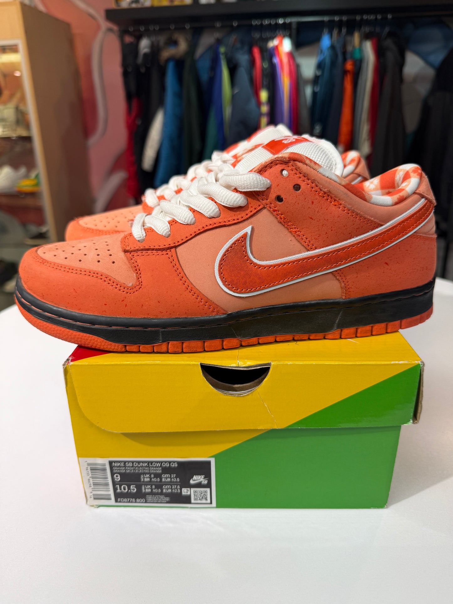 Preowned Orange Lobster Nike SB Dunk Low