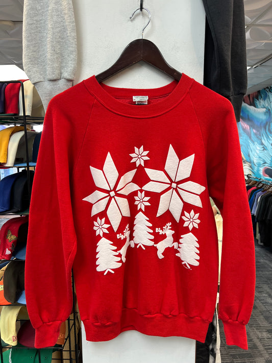 Vintage Red Christmas Crewneck