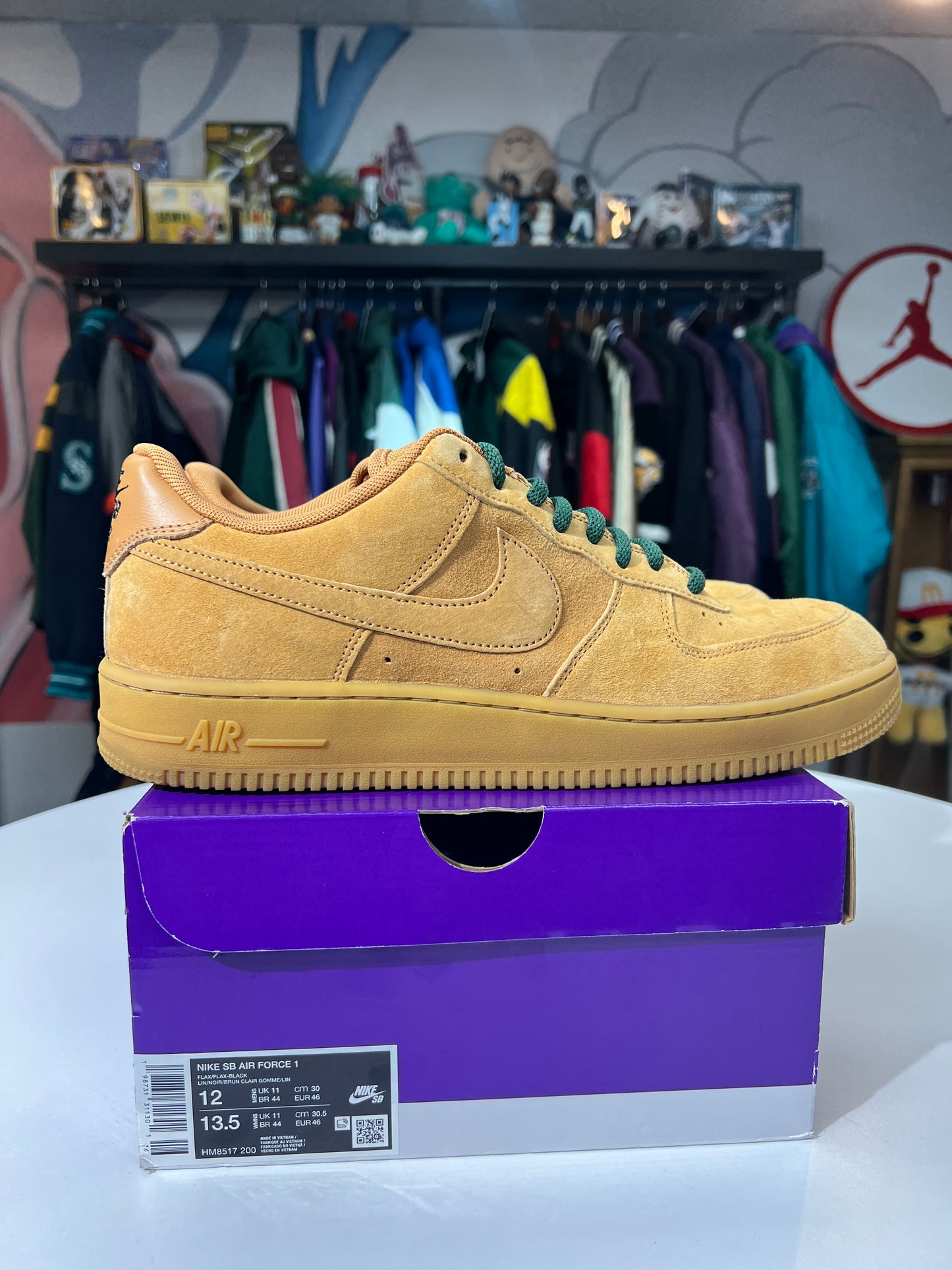 Preowned Nike AF1 Low SB Flax