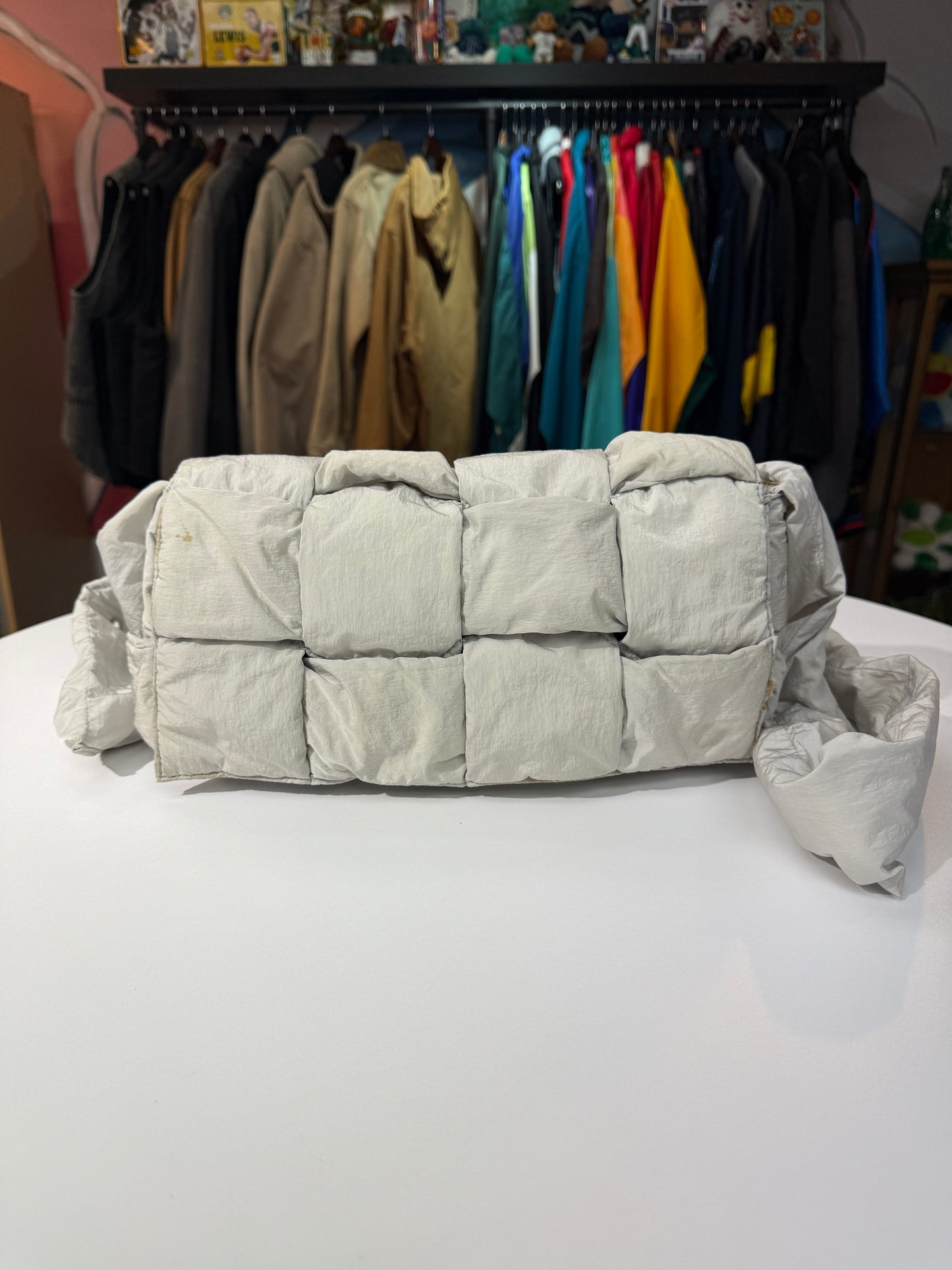 Bottega Veneta Nylon Intrecciato Padded Cassette Bag