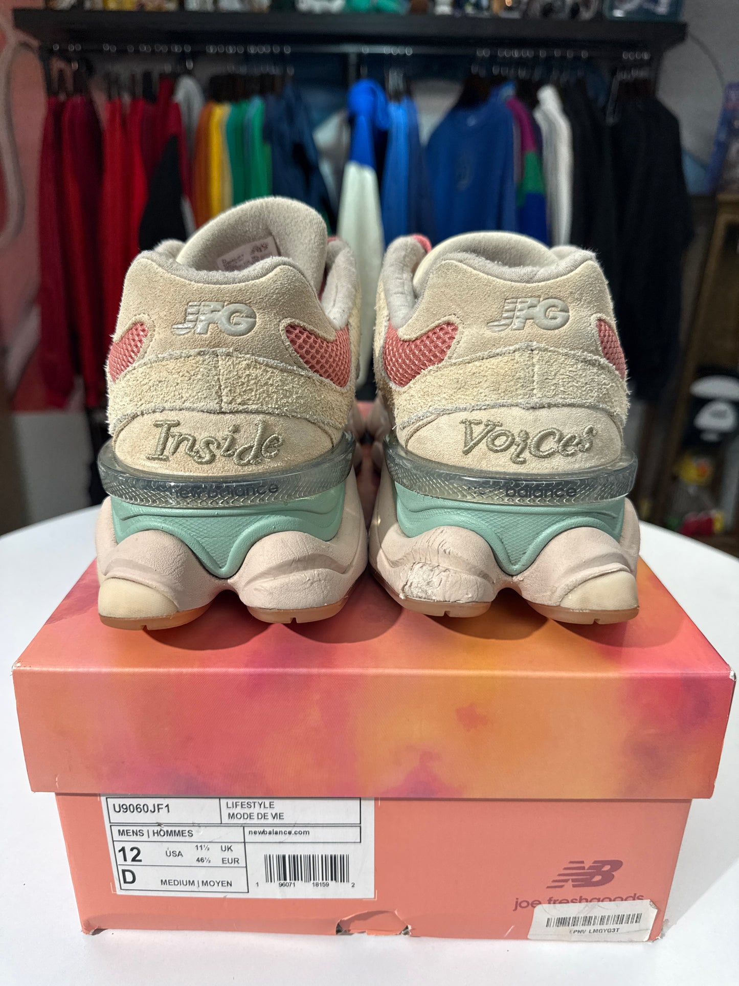 Preowned New Balance 9060 x JFG Inside Voices Penny Cookie Pink