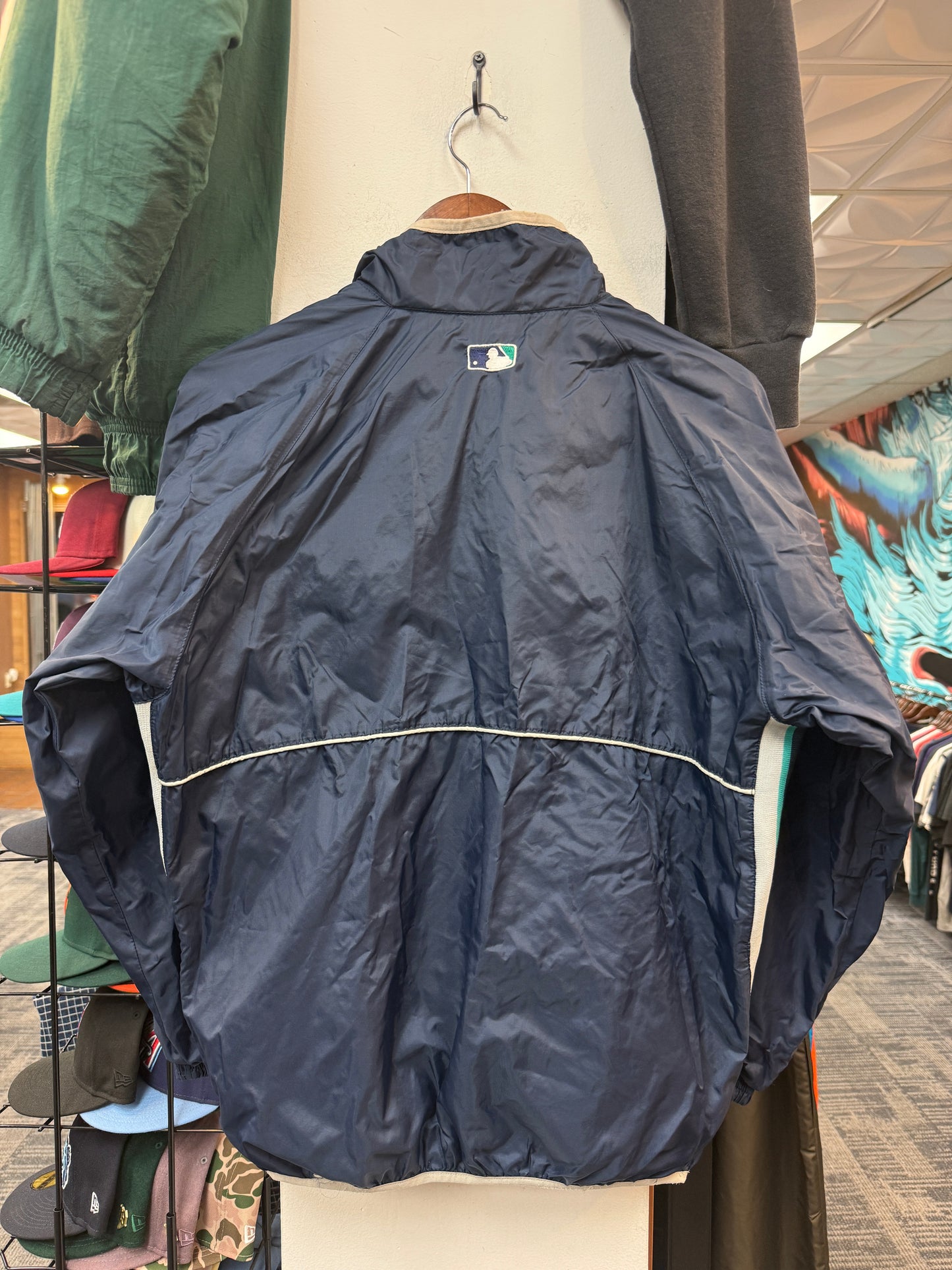 Vintage Mariners Quarter Zip Windbreaker
