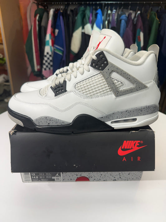 Preowned White Cement Jordan 4 (2025)