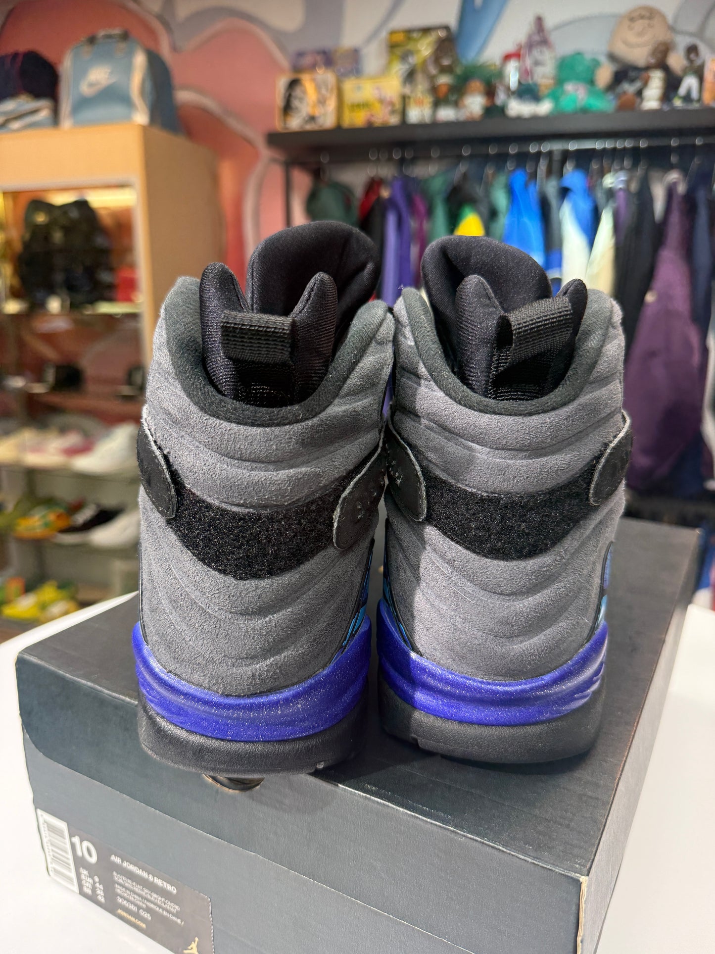 Preowned Aqua Jordan 8 (2015)