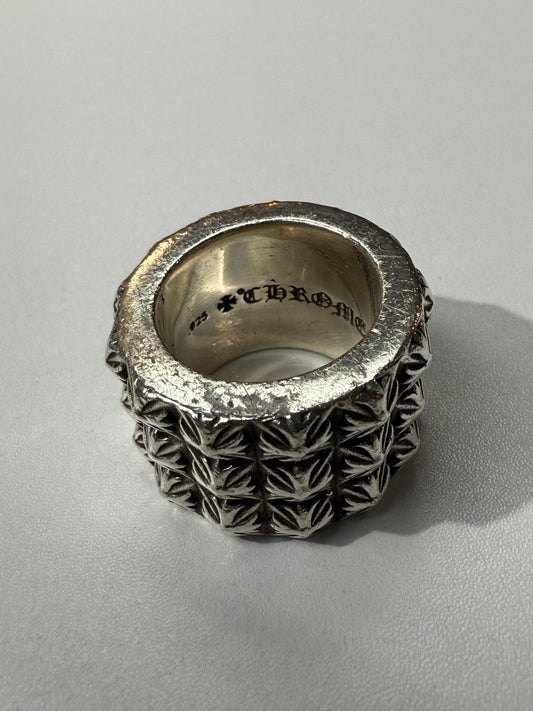 Chrome Hearts Triple Pete Punk Ring
