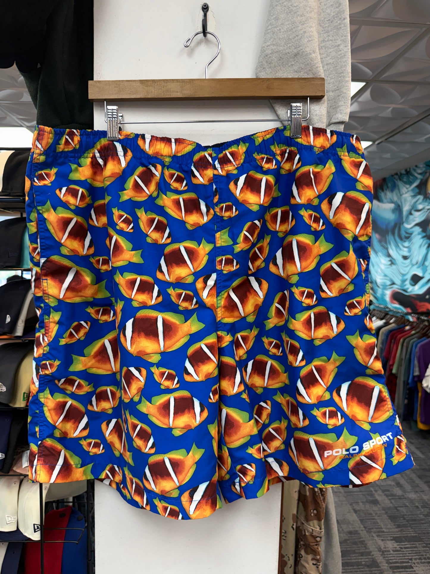 Vintage Polo Sport Tropical Fish Shorts