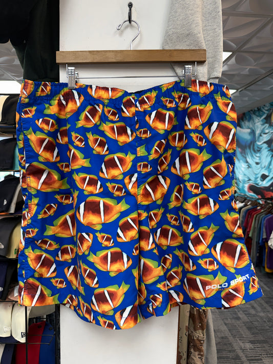 Vintage Polo Sport Tropical Fish Shorts