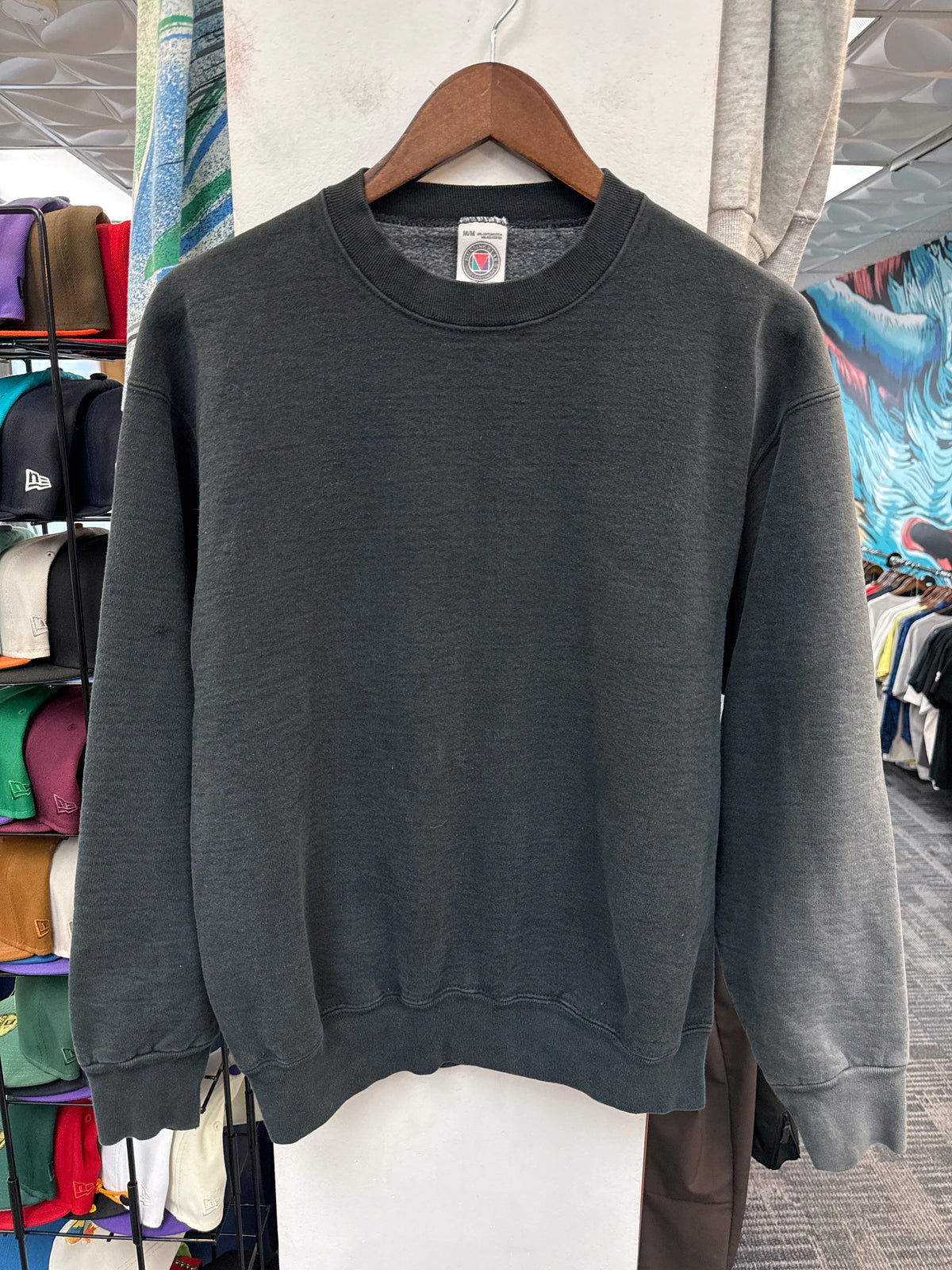 Vintage Fader Black Crewneck