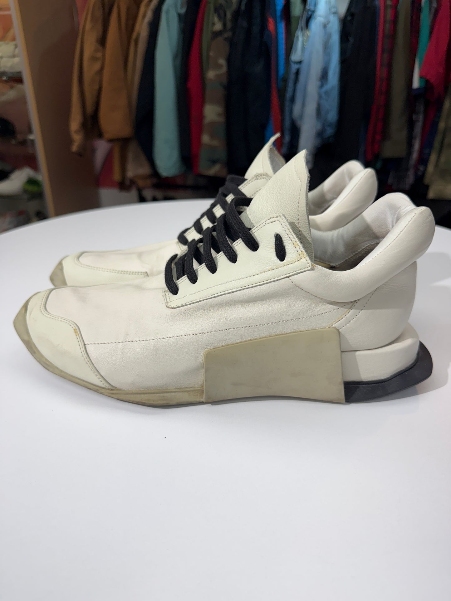 Preowned Rick Owens Milk Level Runner Low Adidas