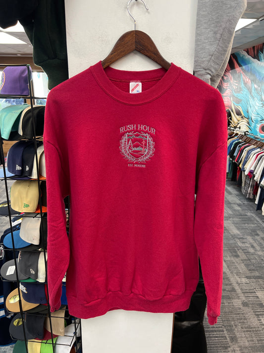 Rush Crest Red/Grey Crewneck