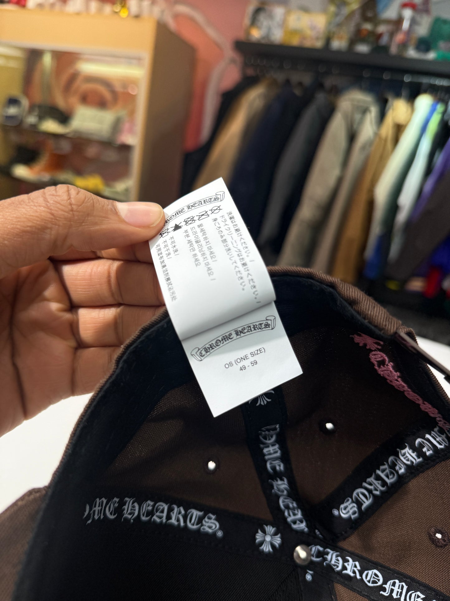 New Chrome Hearts Brown/Pink Baseball Hat