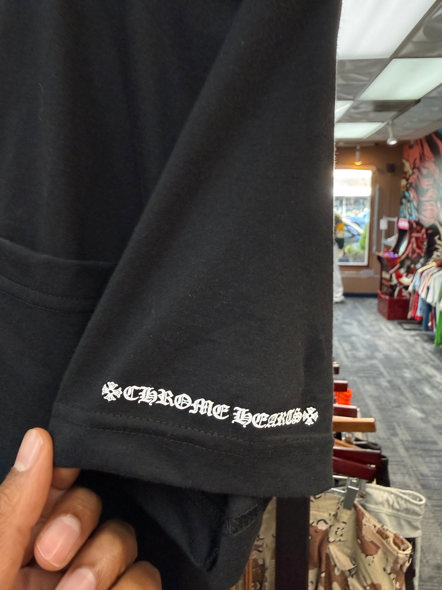 New Chrome Hearts Neck Logo Pocket Tee