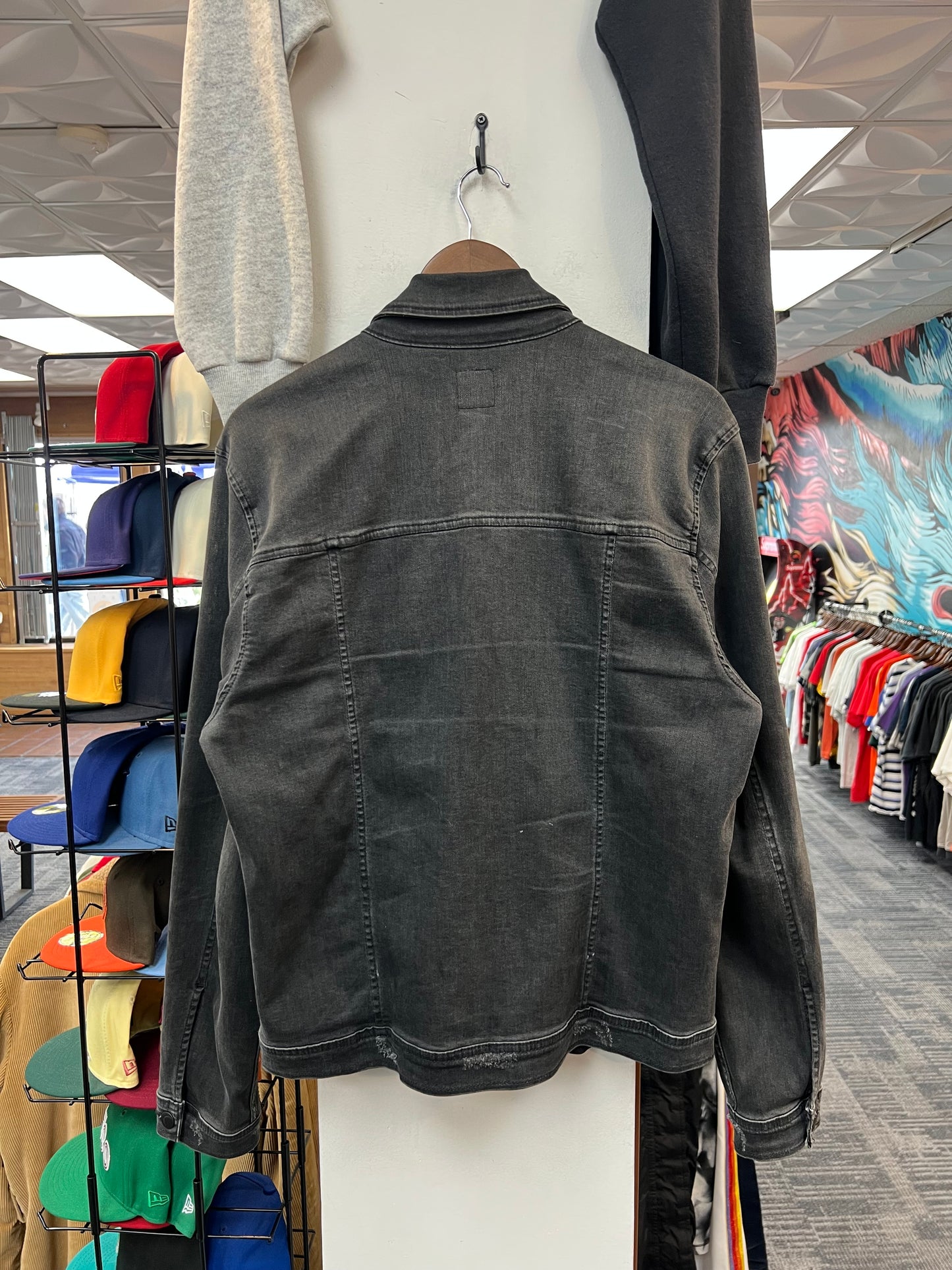 Joe’s Black Denim Trucker Jacket