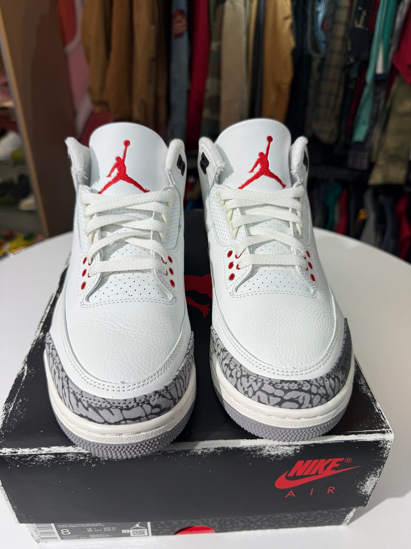 Preowned Reimagined White Cement Jordan 3