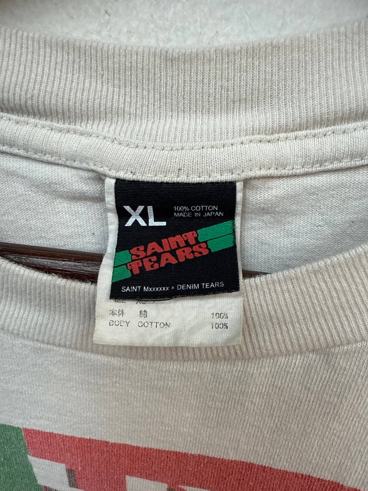 Saint Michael Denim Tears 2 Lives Crew Tee