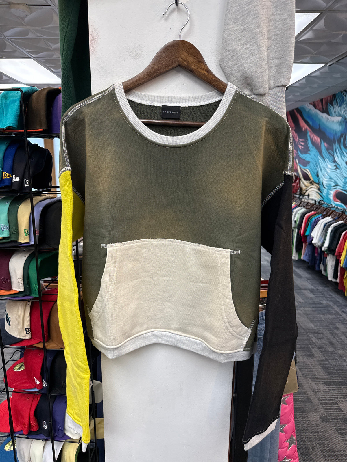 New GV Raspberry Hills Color Block Sweater