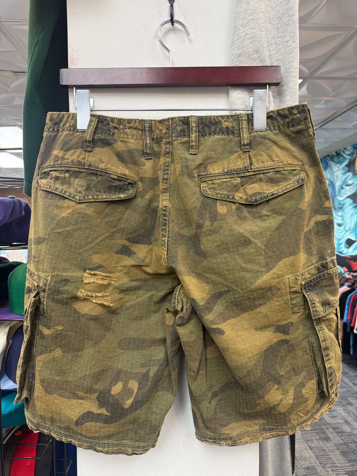 Star Denim Burning Bush Cargo Shorts