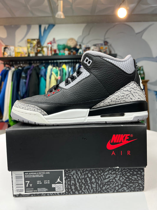 Preowned Jordan 3 Retro Black Cement
