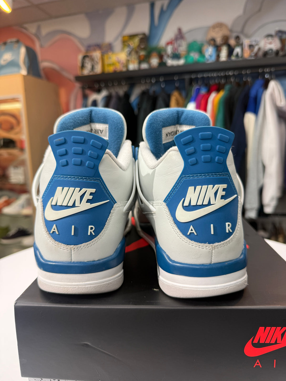 Preowned Military Blue Jordan 4