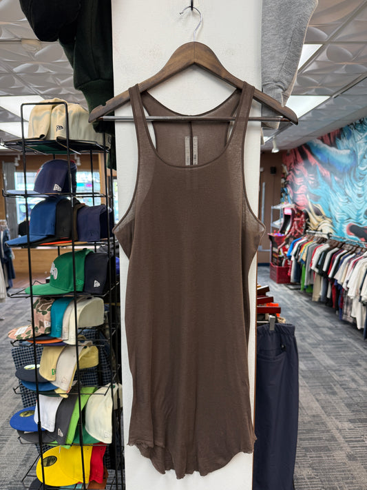 Rick Owens Brown Rib Tank