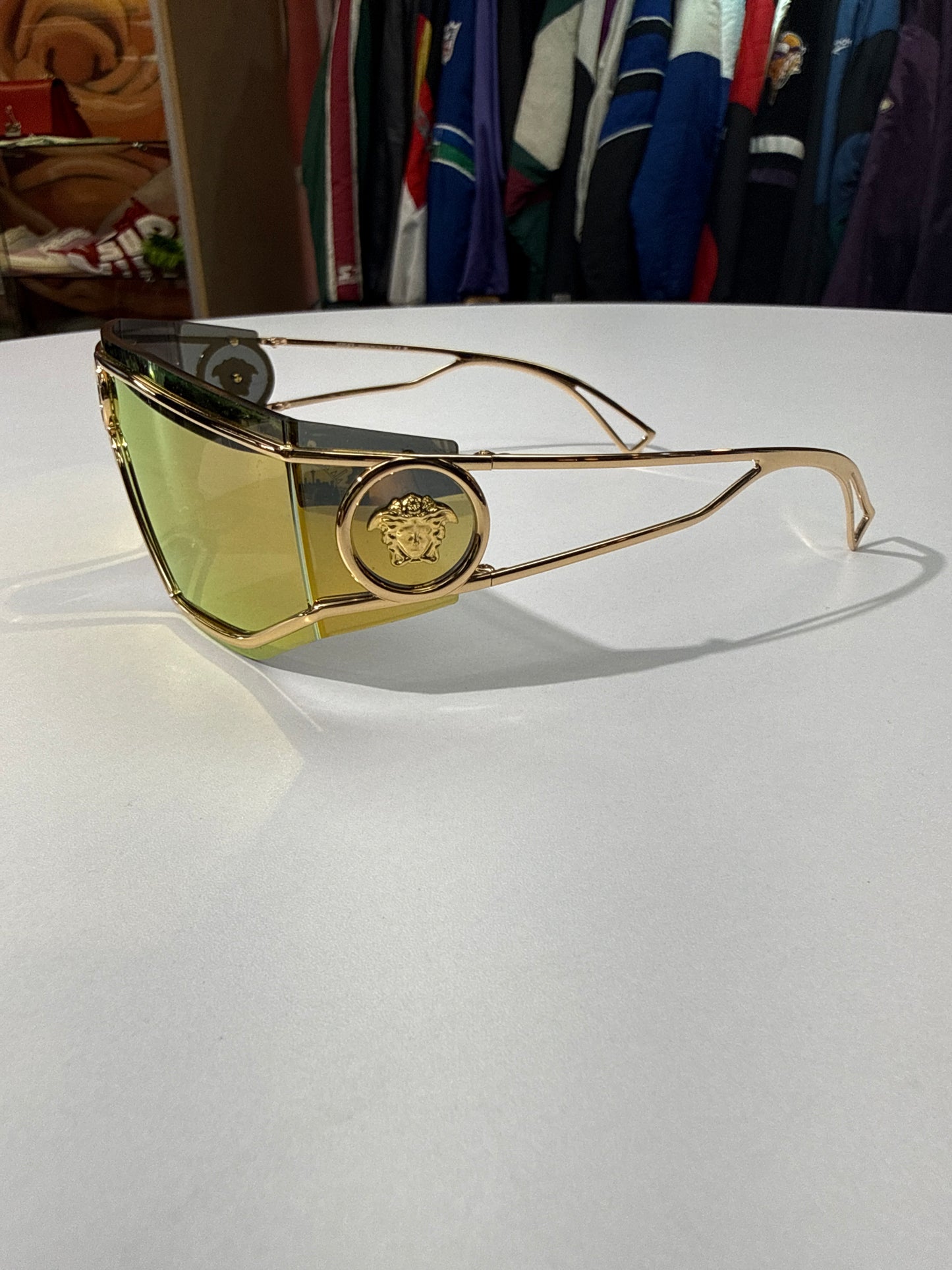 Versace VE2226 Mirrored Shield Sunglasses