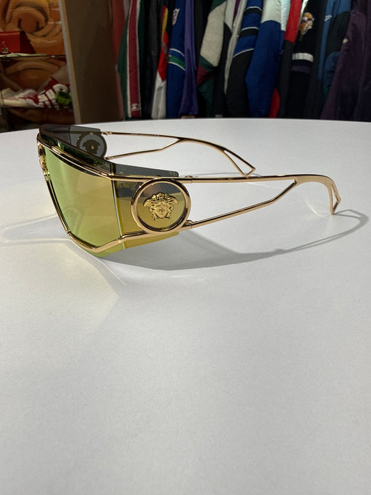 Versace VE2226 Mirrored Shield Sunglasses