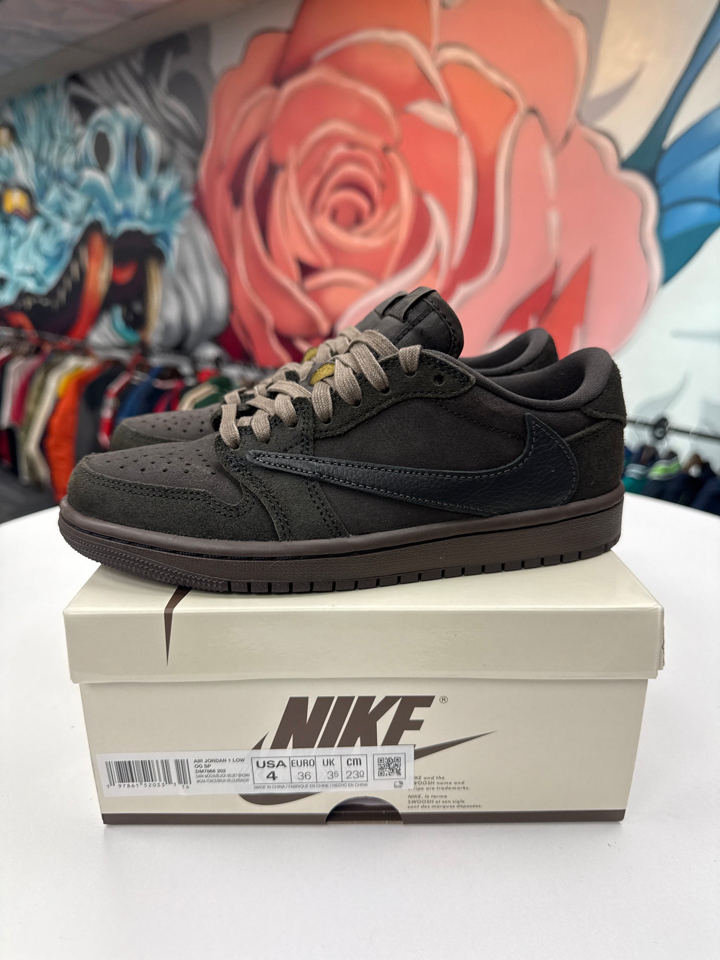 New Travis Scott Velvet Brown Jordan 1 Low