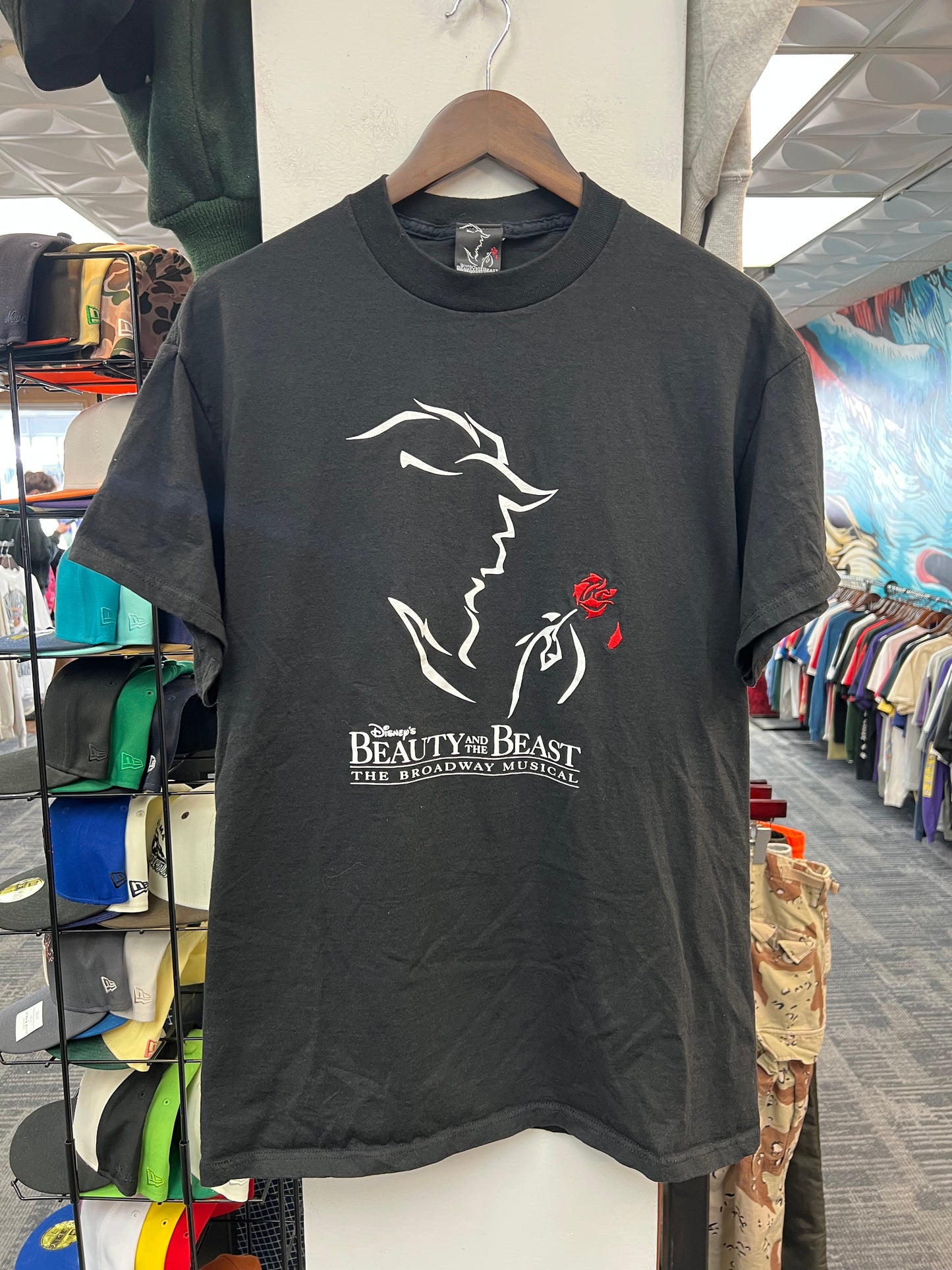 Vintage 1994 Disney Beauty and the Beast Black Tee