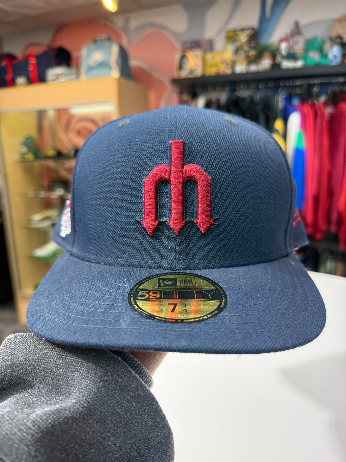 Mariners 50th All Star Navy/Burgundy Fitted