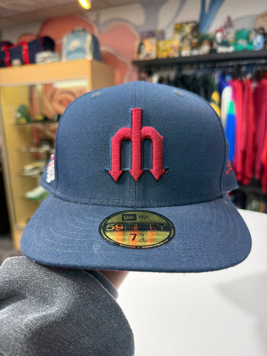 Mariners 50th All Star Navy/Burgundy Fitted