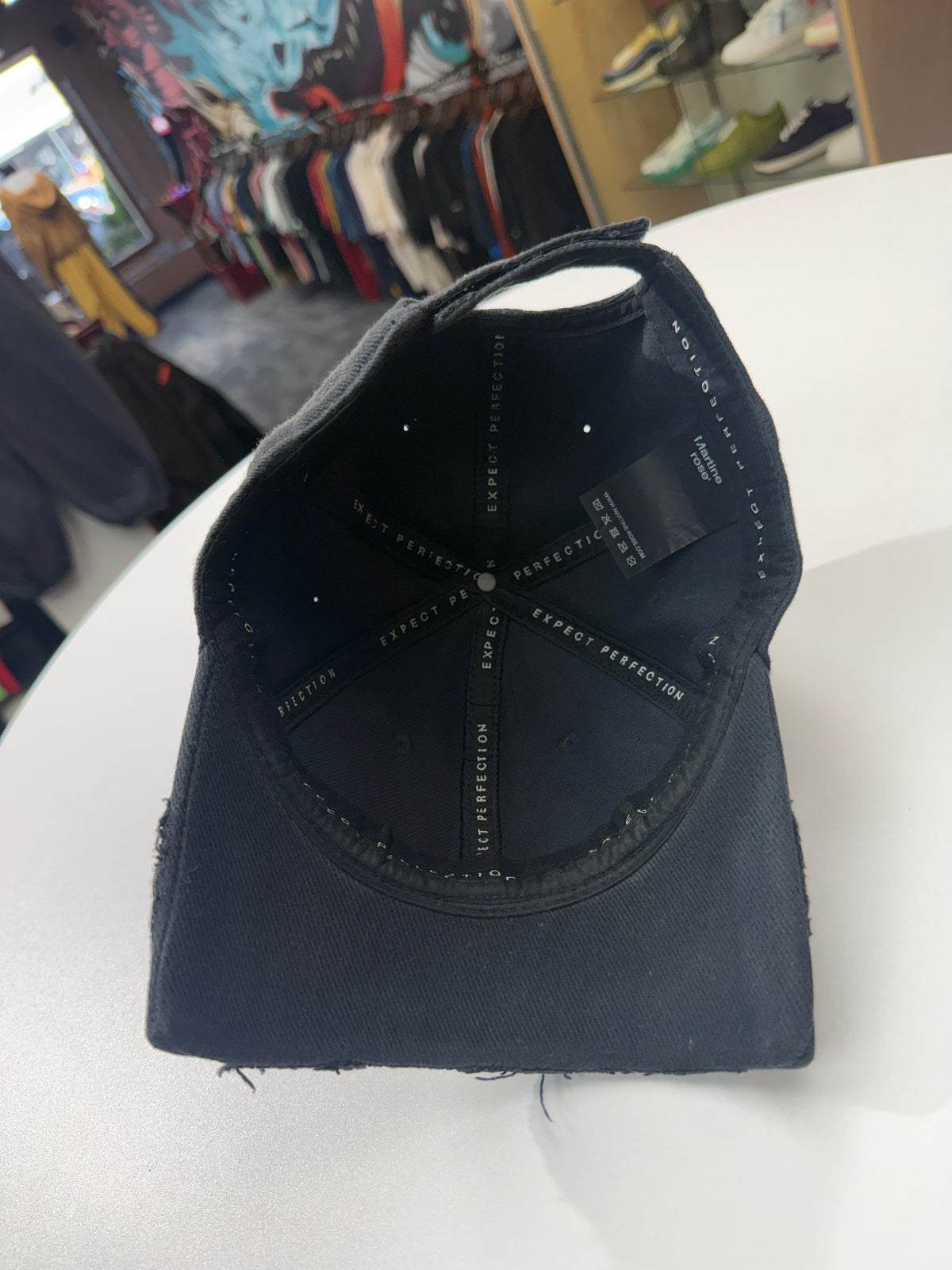 Martine Rose Cut Peak Cap