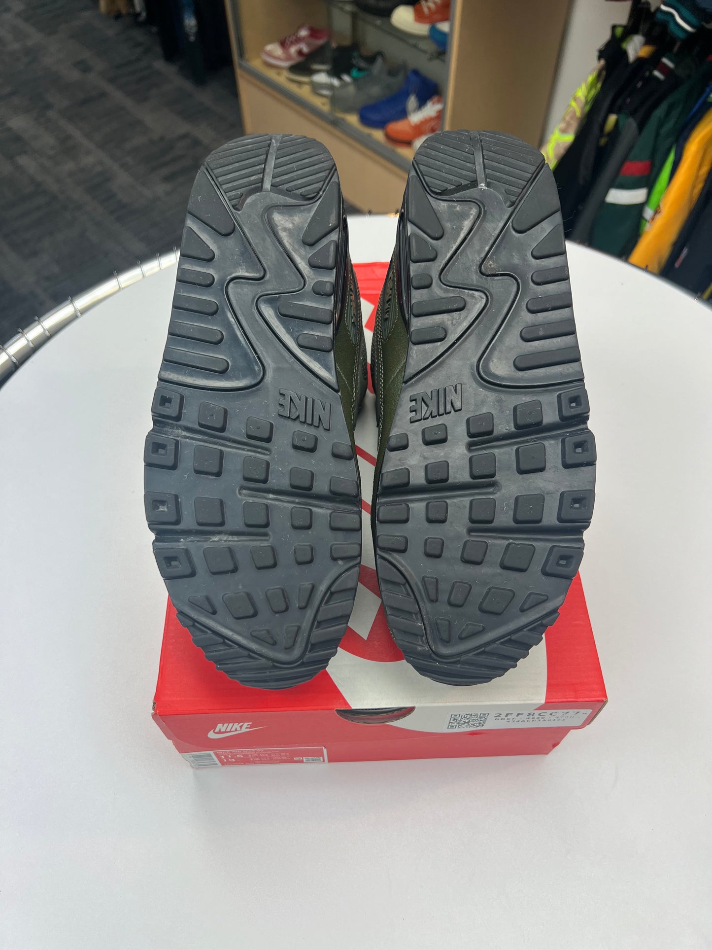 Preowned Medium Olive Air Max 90
