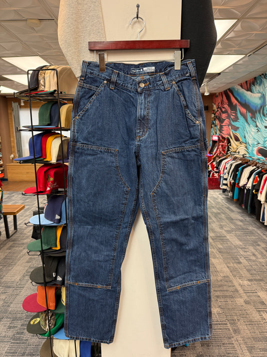 Carhartt Loose Fit Double Knee Dark Blue Jeans