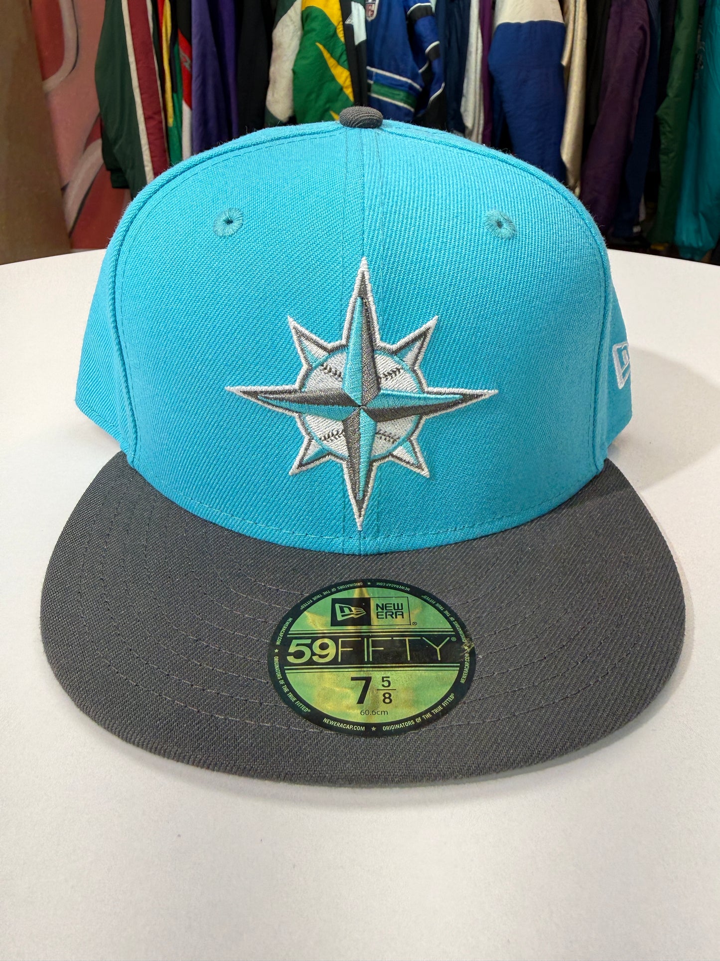 Seattle Mariners Aqua Compass Fitted