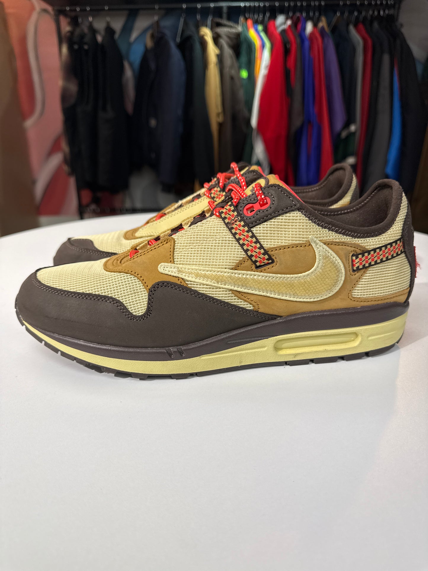Preowned Travis Scott Air Max 1 Baroque Brown