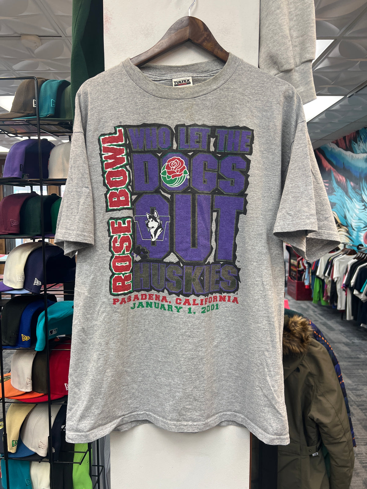 Vintage “Who Let The Dogs Out Huskies” Tee