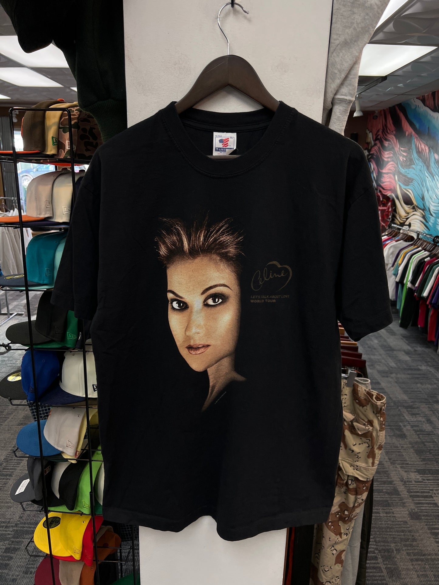 Vintage Celine Dion Lets Talk About Love Tour Tee