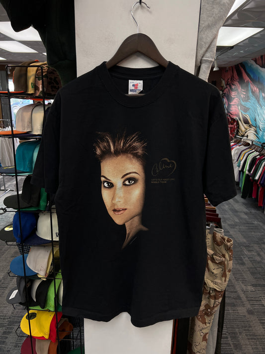 Vintage Celine Dion Lets Talk About Love Tour Tee