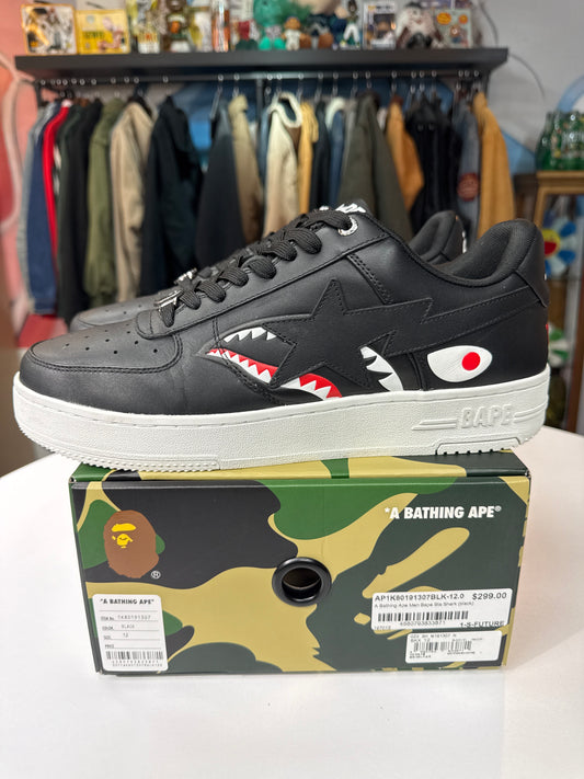 Preowned Bape Sta Low Shark Pack Black