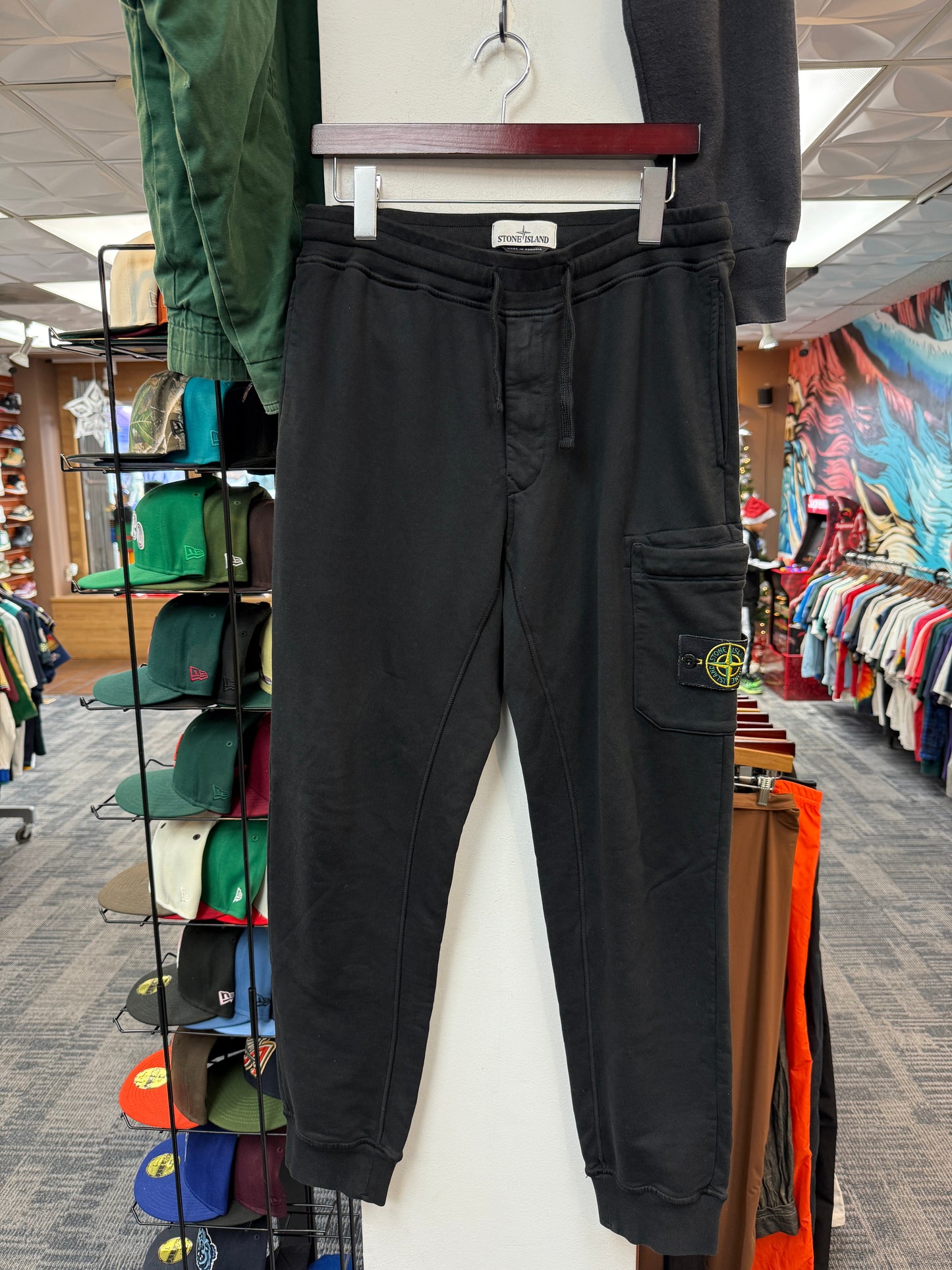 Stone Island Black Sweats