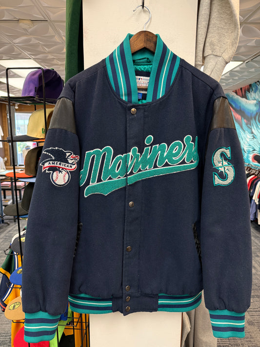 Vintage Mariners G-III Carl Banks Varsity Jacket
