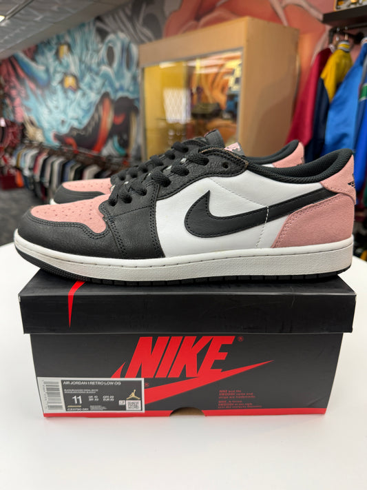 Preowned Bleached Coral Jordan 1 Low